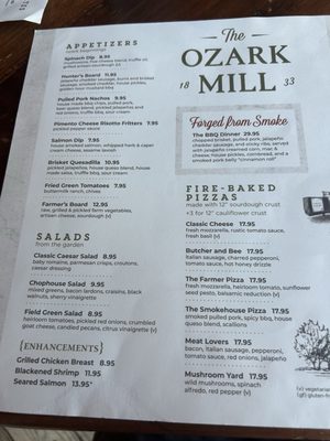 Menu photo 1 The Ozark Mill Ozark, MO Menu photo 1 The Ozark Mill Ozark, MO