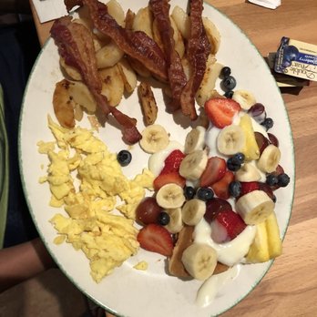 Cora - a plate of breakfast foods on a table - Breakfast & Brunch Near Me - Granby, Quebec