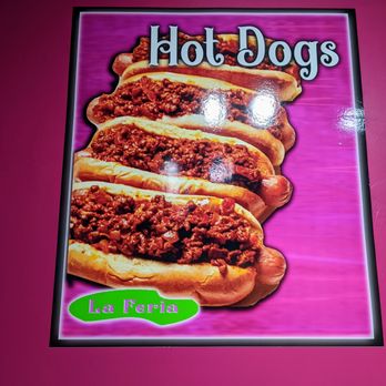 La Feria - a poster of hot dogs - Desserts Near Me - Asheville, North Carolina