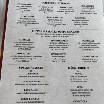 Beda's Biergarten - Menu - German Near Me - San Luis Obispo, California