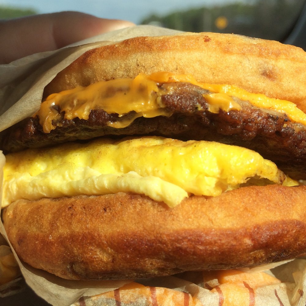 McDonald's - Sausage, Egg, and Cheese McGriddle - Fast Food Near Me - Kingsland, Georgia McDonald's - Sausage, Egg, and Cheese McGriddle - Fast Food Near Me - Kingsland, Georgia
