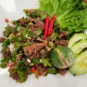 Pho Vieng - Laab diep (raw beef salad) - Laotian Near Me - Haltom City, Texas Pho Vieng - Laab diep (raw beef salad) - Laotian Near Me - Haltom City, Texas