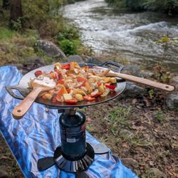 Gooney Creek Campground - Cooking by the river