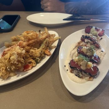 Aqua Terra Bistro - Fried Calamari & Sesame Tuna Bites - Southern Near Me - Buford, Georgia