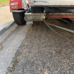 U-Haul Trailer Hitch Super Center of Garden City - No ratchet for the strap