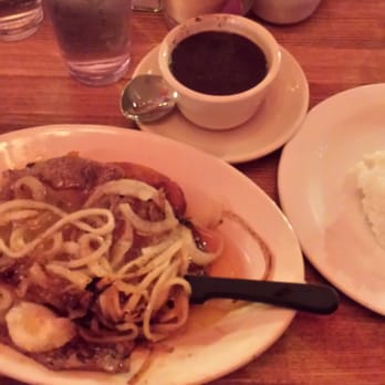 Versailles - My order of Bistec de Palomilla with moro y cristianos - Cuban Near Me - Encino, California