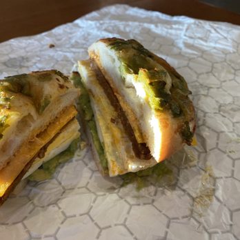 Einstein Bros. Bagels - Chorizo sunrise on the green chili bagel - Bagels Near Me - Ormond Beach, Florida Einstein Bros. Bagels - Chorizo sunrise on the green chili bagel - Bagels Near Me - Ormond Beach, Florida