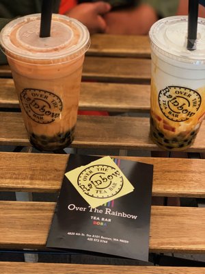 rainbow tea coffee sugar