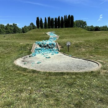 Ariel-Foundation Park - Glass river - Parks Near Me - Mount Vernon, Ohio
