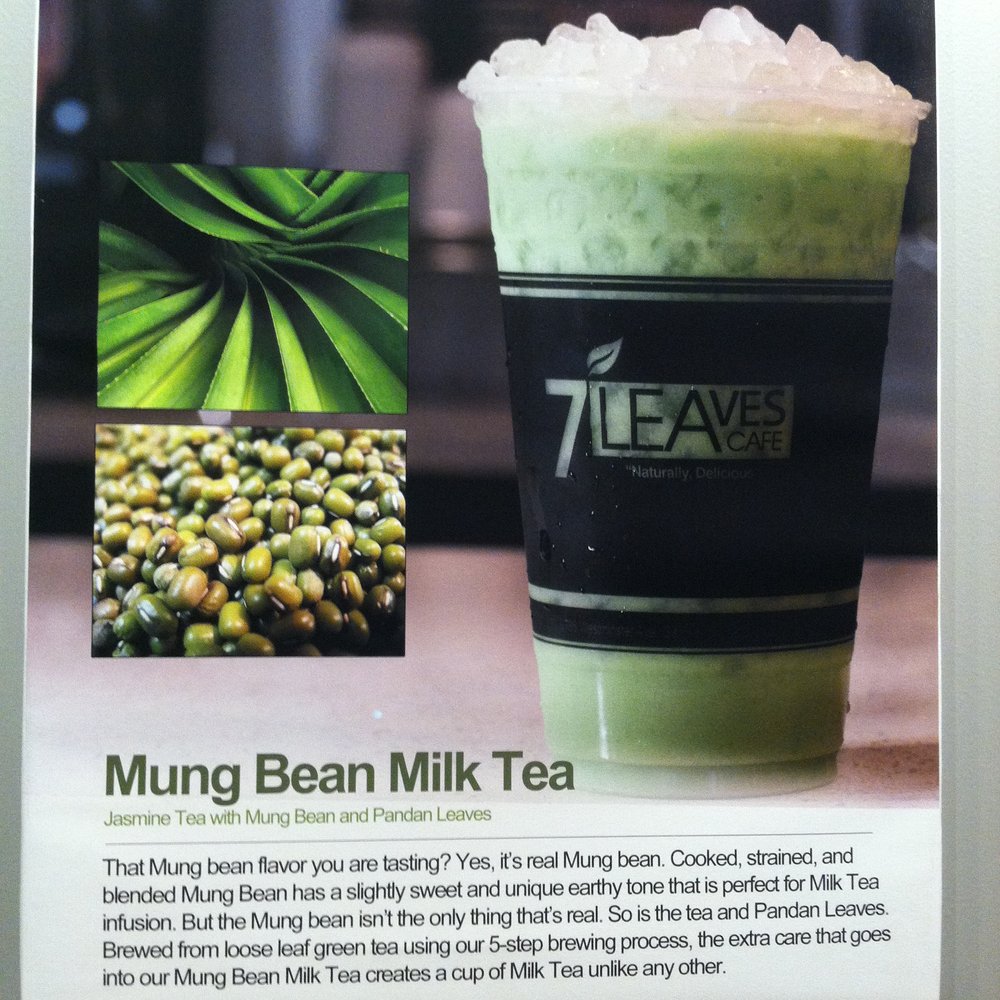 7 Leaves Cafe - Mung Bean Milk Tea. - Coffee & Tea Near Me - Cypress, California 7 Leaves Cafe - Mung Bean Milk Tea. - Coffee & Tea Near Me - Cypress, California