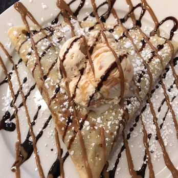 Ce La Vi - Chipwich crepe topped with peanut butter pie ice cream instead of the vanilla it comes with - Desserts Near Me - Red Bank, New Jersey