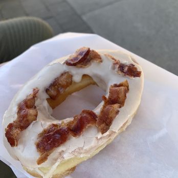 Rhino Coffee House - Maple bacon donut - Coffee & Tea Near Me - Tofino, British Columbia Rhino Coffee House - Maple bacon donut - Coffee & Tea Near Me - Tofino, British Columbia