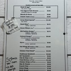 Acropolis Steakhouse - Menu 11/25