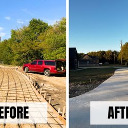 Get It Done Landscaping & Design - Our customer wanted a concrete driveway infront of his home.