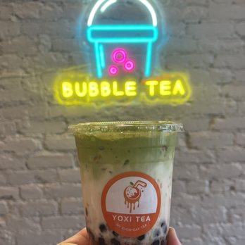 Yoxi teatime - Strawberry Matcha Latte with Boba - Coffee & Tea Near Me - Covina, California