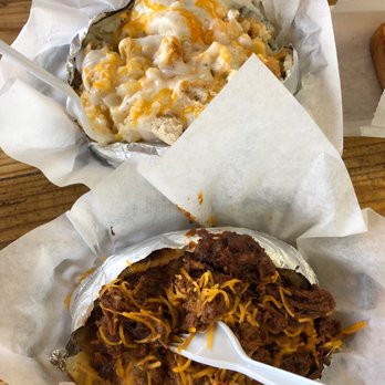 Spud Ranch - Brisket Spud & Chicken Fried Chicken Spud - Southern Near Me - New Braunfels, Texas