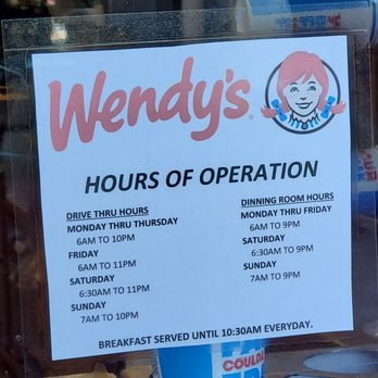 Wendy's - Hours of operation for Wendy's in Rushville - Fast Food Near Me - Rushville, Indiana