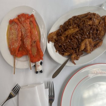 Philippe Chow - Chicken Satay and Chicken Flat Noodle - Chinese Near Me - New York, New York