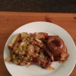 The New Chippery - Pudding chips peas and gravy :-)
