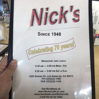 Nick's Cafe - Diners Near Me - Los Angeles, California Nick's Cafe - Diners Near Me - Los Angeles, California