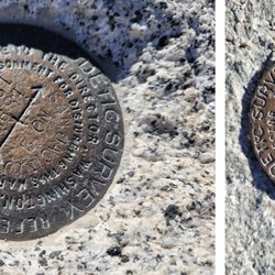 Cactus to Clouds Hike, Mt. San Jacinto Peak - Geodetic survey markers: San Jacinto Peak, 10,834'