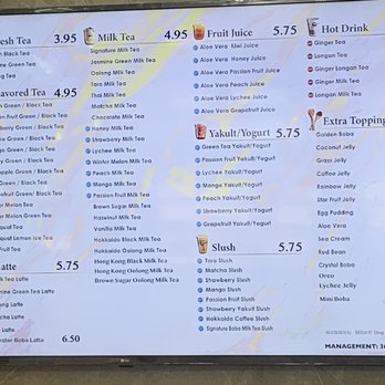 Ding Tea - Menu - Bubble Tea Near Me - Lacey, Washington
