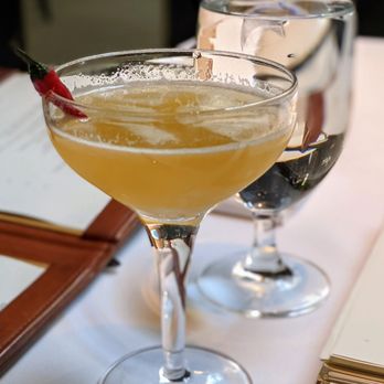 Spruce - Smoke & fire - japanese whiskey, smoked tea liqueur, Drambuie, chili, lemon, vanilla-honey - American Near Me - San Francisco, California Spruce - Smoke & fire - japanese whiskey, smoked tea liqueur, Drambuie, chili, lemon, vanilla-honey - American Near Me - San Francisco, California