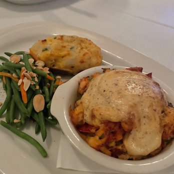 The Cafe on 26 - Lobster Imperial w twice baked potato & French green beans - American Near Me - Ocean View, Delaware
