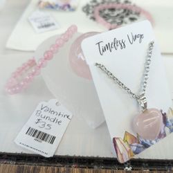 Yesterday's Bazaar - "Timeless Virgo" by Ashley Minks. She has handmade crystal stones jewelry, jewelry sets and other handmade items.