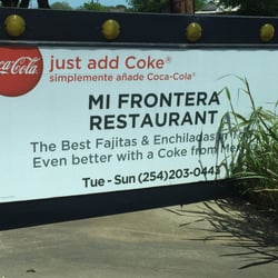 Mi Frontera Restaurant - Sign out front