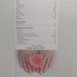Price menu