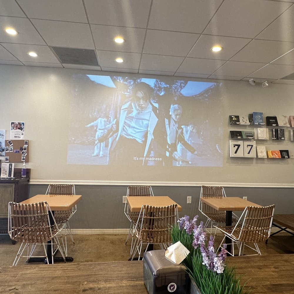 BoraSoo Cafe - K-pop music videos streaming on the wall - Bubble Tea Near Me - Davie, Florida BoraSoo Cafe - K-pop music videos streaming on the wall - Bubble Tea Near Me - Davie, Florida