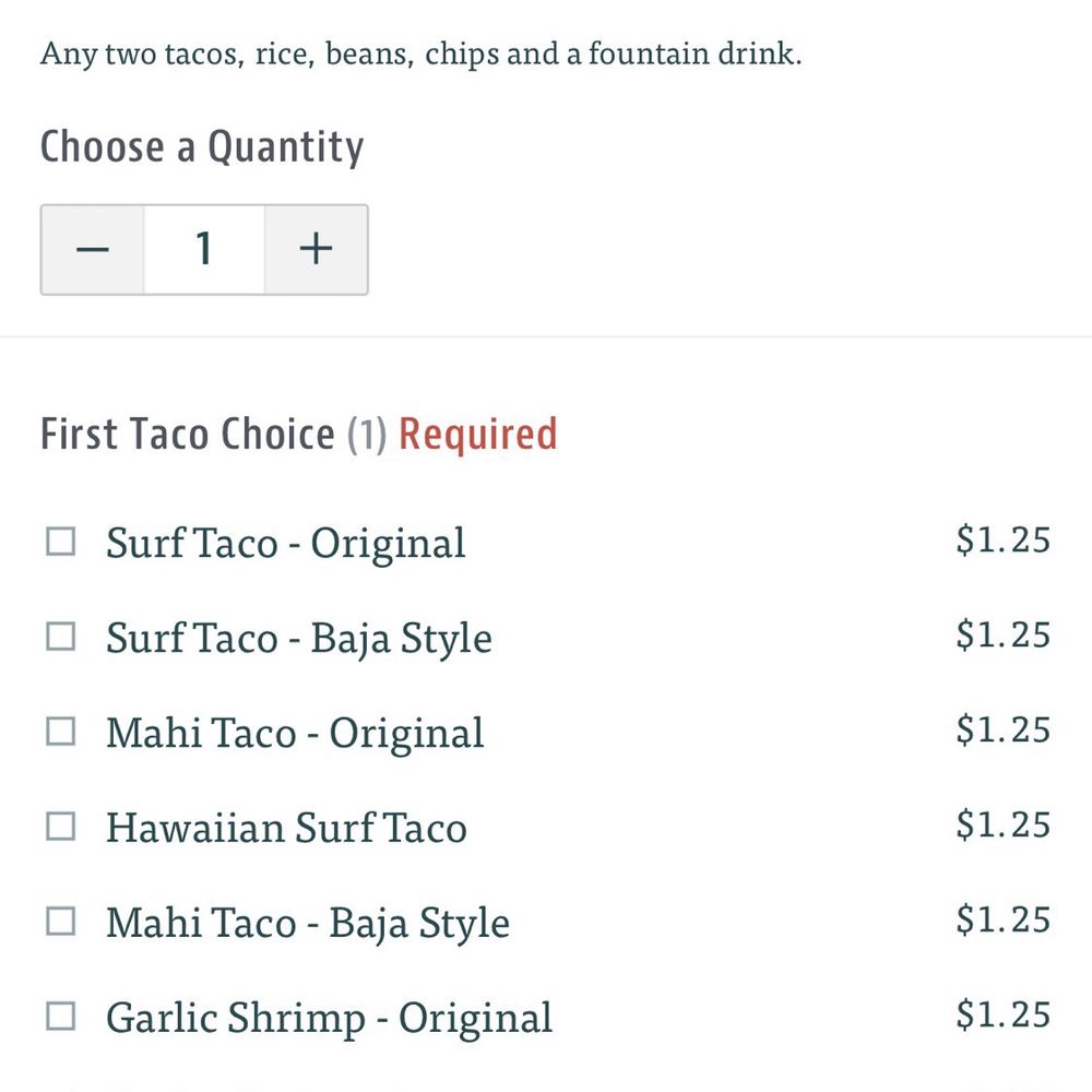 Surf Taco - Silverton - If you're going to put rice, they should mention the lack of seasoning and the beans, tell them it's black so they're not disappointed. - Mexican Near Me - Toms River, New Jersey Surf Taco - Silverton - If you're going to put rice, they should mention the lack of seasoning and the beans, tell them it's black so they're not disappointed. - Mexican Near Me - Toms River, New Jersey