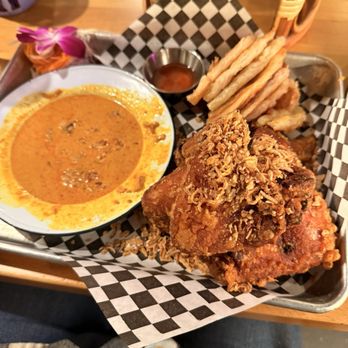 Chiang Rai - Crispy Roti w yellow curry - Thai Near Me - Long Beach, California Chiang Rai - Crispy Roti w yellow curry - Thai Near Me - Long Beach, California