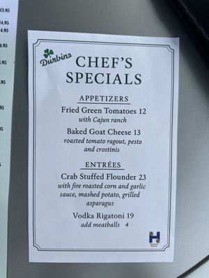 Menu photo 1 Durbins Tinley Park, IL