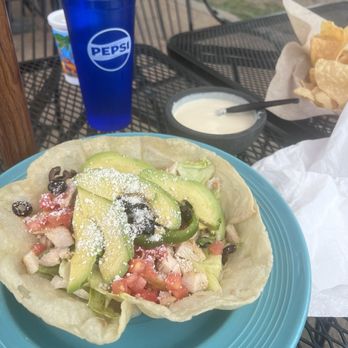 Hacienda Mexican Restaurant - Taco salad and queso blanco - Mexican Near Me - Saint Louis, Missouri Hacienda Mexican Restaurant - Taco salad and queso blanco - Mexican Near Me - Saint Louis, Missouri