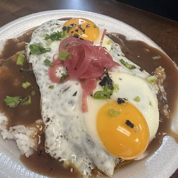 Bob's East Side Deli - Their Friday specials!!!! Loco moco with over easy eggs with gravy topped with pickled onions (hamburger patties) - Delis Near Me - Las Vegas, Nevada