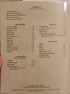 Menu photo 1 La Cabana Restaurant Vernal, UT Menu photo 1 La Cabana Restaurant Vernal, UT