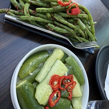 Dumpling Time - Cucumbers and green beans - Dim Sum Near Me - Palo Alto, California