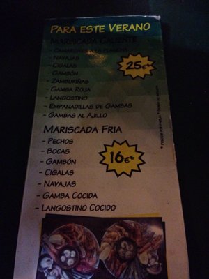 Menu photo 2 Bar Avenida Motilla del Palancar, CU Menu photo 2 Bar Avenida Motilla del Palancar, CU