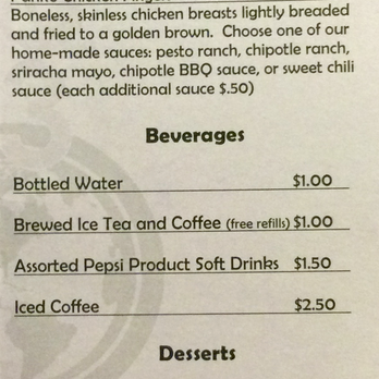 EVIT's Bistro 13 - Menu as of December 2015 - Cooking Schools Near Me - Mesa, Arizona