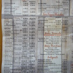 Villa Falco - La carte.