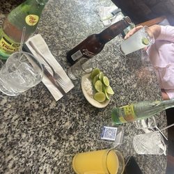 Carnes Asadas Muñoz - Tequila and vodka and mineral water + Victoria