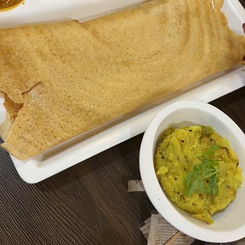 Masala Desi Cafe - Burlingame - Dosa with masala potatoes on the side - Indian Near Me - Burlingame, California Masala Desi Cafe - Burlingame - Dosa with masala potatoes on the side - Indian Near Me - Burlingame, California