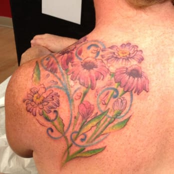 The Missing Piece Tattoo - Flowers from my husband - Tattoo Near Me - Spokane, Washington