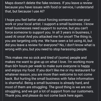 Teera Thai Cuisine - The Facebook post she used to send her followers after me. - Thai Near Me - Salisbury, Maryland Teera Thai Cuisine - The Facebook post she used to send her followers after me. - Thai Near Me - Salisbury, Maryland