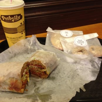 Potbelly - Pizza Sandwich (minus mushrooms), Two Mini Oatmeal/Chocolate Chip Cookies, One Large Sugar Cookie and Lemonade - Sandwiches Near Me - Phoenix, Arizona Potbelly - Pizza Sandwich (minus mushrooms), Two Mini Oatmeal/Chocolate Chip Cookies, One Large Sugar Cookie and Lemonade - Sandwiches Near Me - Phoenix, Arizona