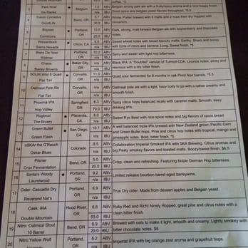 Roscoe's - The beer menu. It is always changing and always has a great variety of beers. - Dive Bars Near Me - Portland, Oregon Roscoe's - The beer menu. It is always changing and always has a great variety of beers. - Dive Bars Near Me - Portland, Oregon
