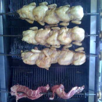 Reddi Chick BBQ - Chicken mingling with Ribs in the rotisserie. - Barbeque Near Me - Santa Monica, California Reddi Chick BBQ - Chicken mingling with Ribs in the rotisserie. - Barbeque Near Me - Santa Monica, California