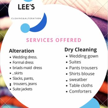 Lee's Cleaning & Alterations - Services - Sewing & Alterations Near Me - Fort Worth, Texas